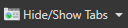 11. Hide/Show Tabs