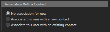 2.  Association With a Contact