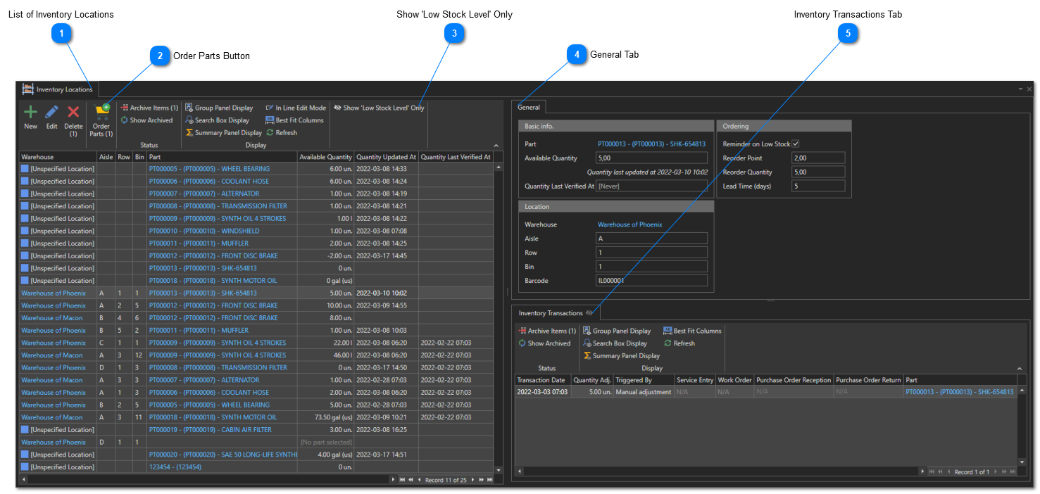 Create Inventory Locations