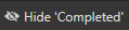 3. Hide 'Completed' Button
