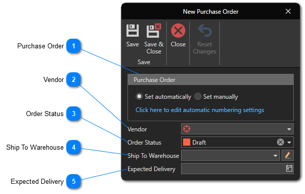 Create Purchase Orders