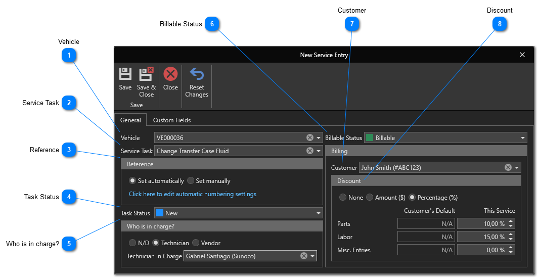 Create Service Entries