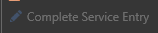 4. Complete Service Entry